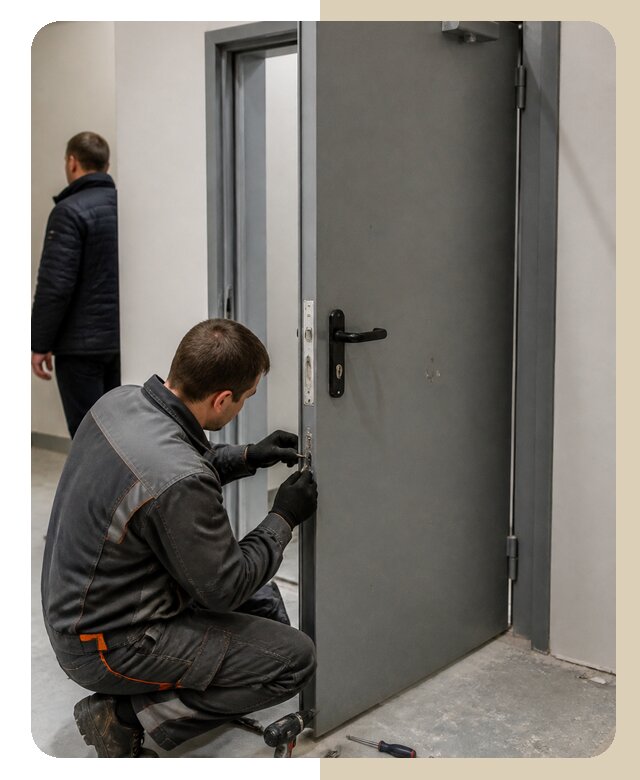 Ремонт противопожарной двери в Красном Сулине по цене 6634 р. | ДвериЛегко-Крл