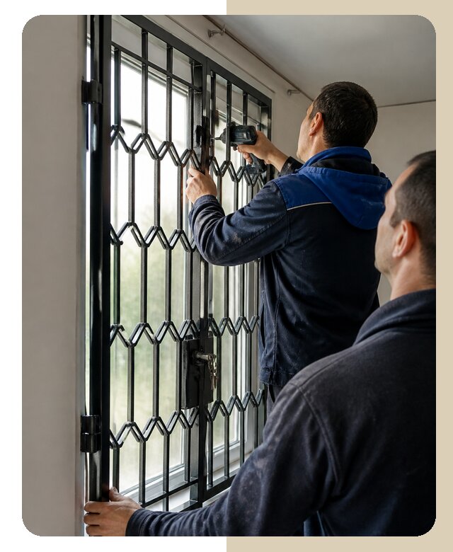 Установка распашных решеток в Красном Сулине цена от 6634 р. | ДвериЛегко-Крл